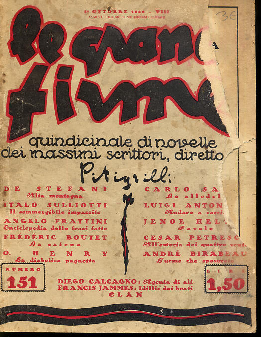 GRANDI FIRME | LE magazine side cover Issue 151 October 1930