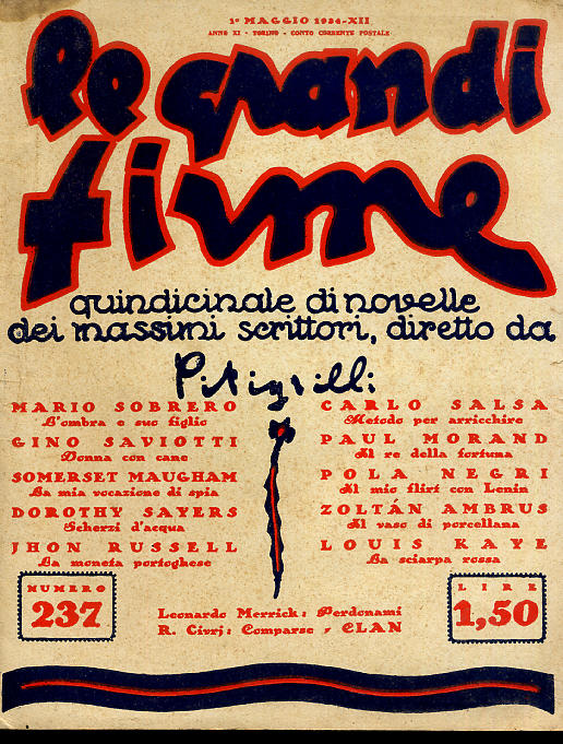 GRANDI FIRME | LE magazine side cover Issue 237 1 May 1934