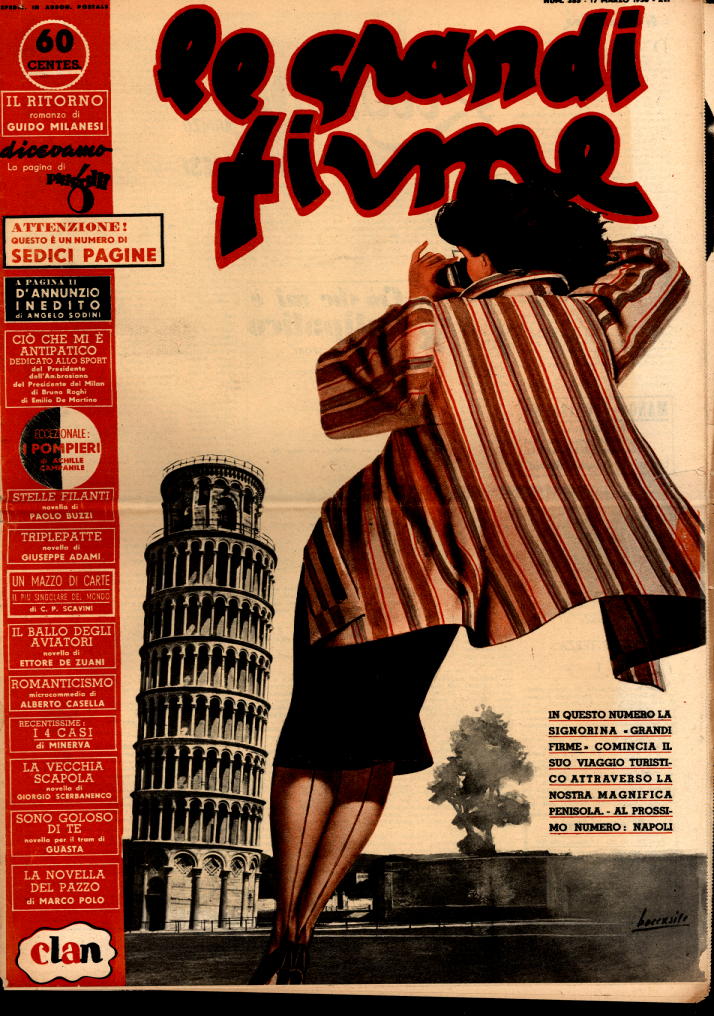 GRANDI FIRME | LE magazine side cover Issue 355  1938