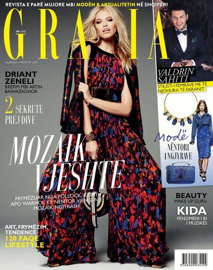 GRAZIA ALBANIA magazine side cover  November 2015