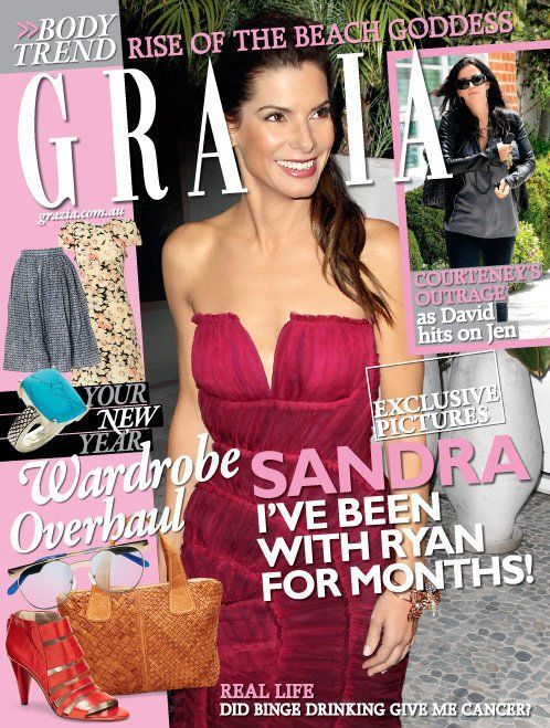 GRAZIA AUSTRALIA magazine side cover 17 January 2011