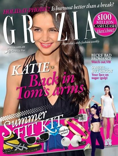 GRAZIA AUSTRALIA magazine side cover 5 November 2012