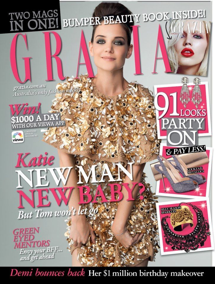 GRAZIA AUSTRALIA magazine side cover 19 November 2012