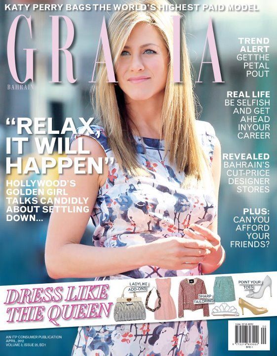 GRAZIA BAHRAIN magazine side cover  April 2012