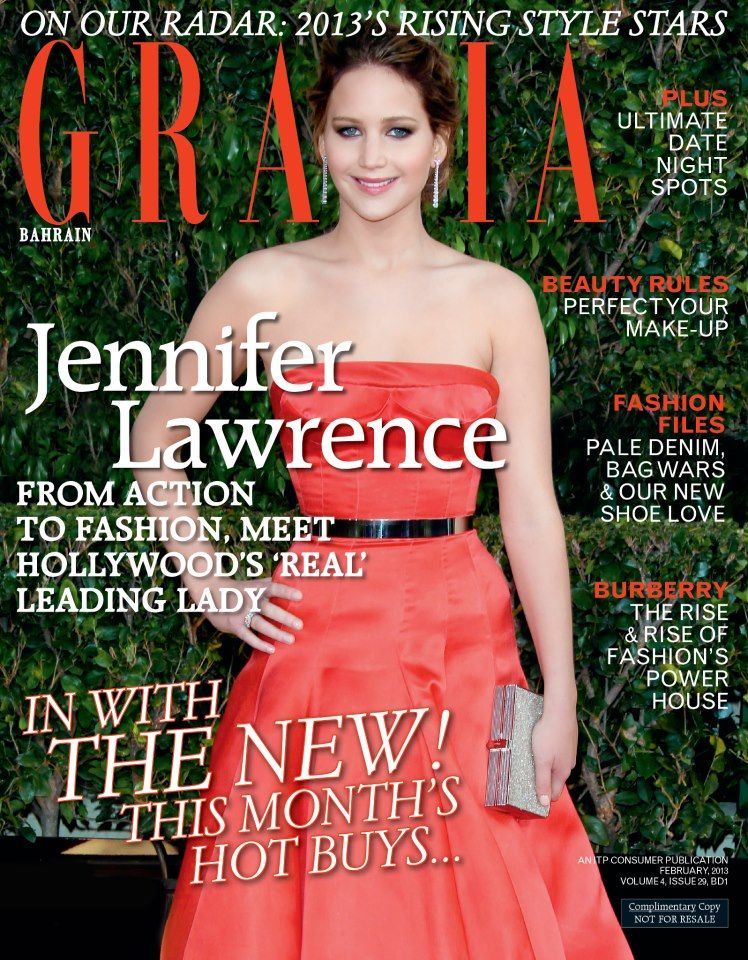 GRAZIA BAHRAIN magazine side cover  February 2013