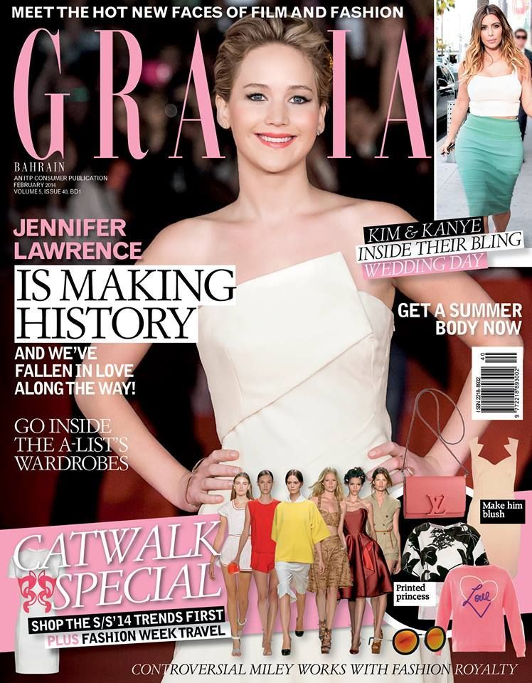 GRAZIA BAHRAIN magazine side cover  February 2014