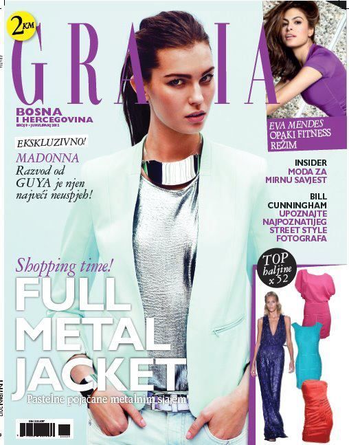 GRAZIA BOSNIA AND HERZEGOVINA magazine side cover  June 2012