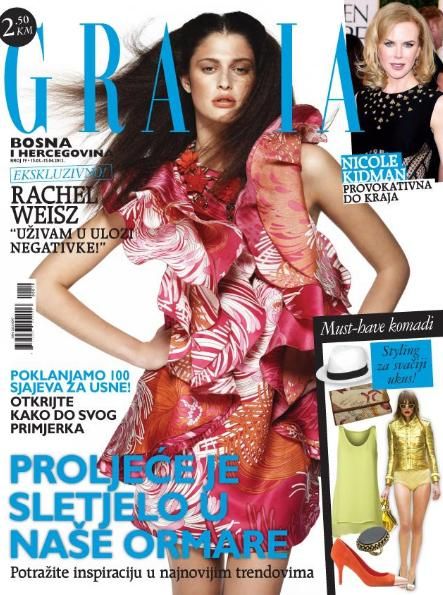 GRAZIA BOSNIA AND HERZEGOVINA magazine side cover  March 2013