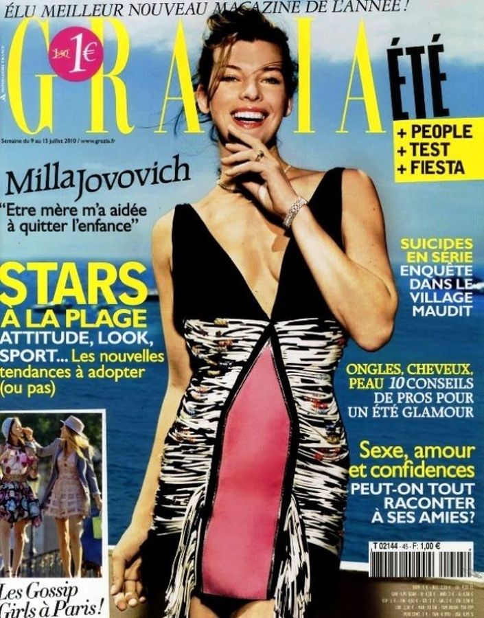 GRAZIA FRANCE magazine side cover 9 July 2010