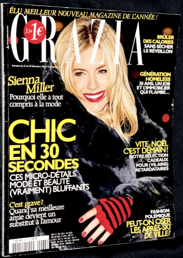 GRAZIA FRANCE magazine side cover 17 December 2010