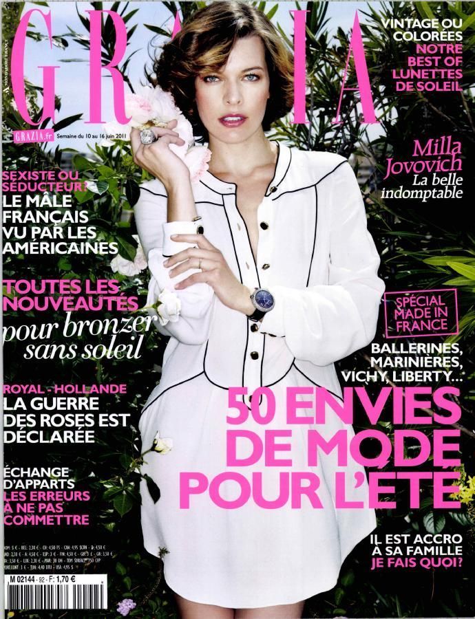 GRAZIA FRANCE magazine side cover 10 June 2011