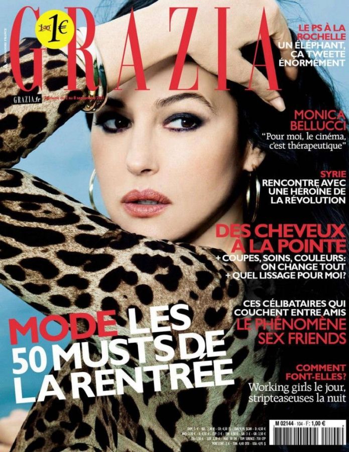 GRAZIA FRANCE magazine side cover 2 September 2011