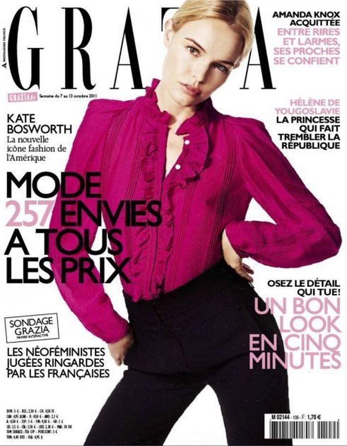 GRAZIA FRANCE magazine side cover 7 October 2011
