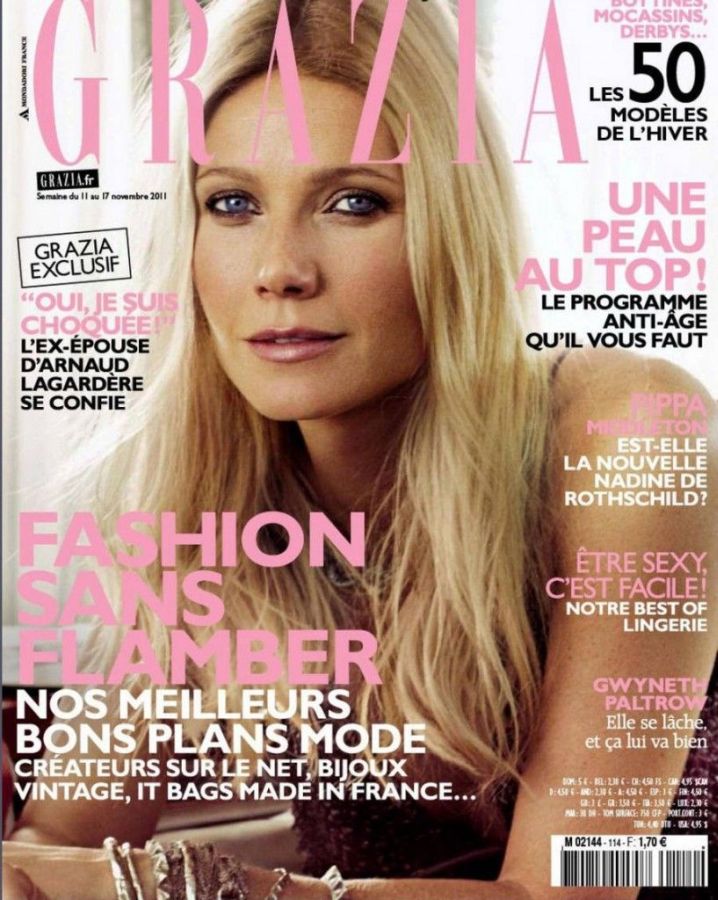 GRAZIA FRANCE magazine side cover 11 November 2011