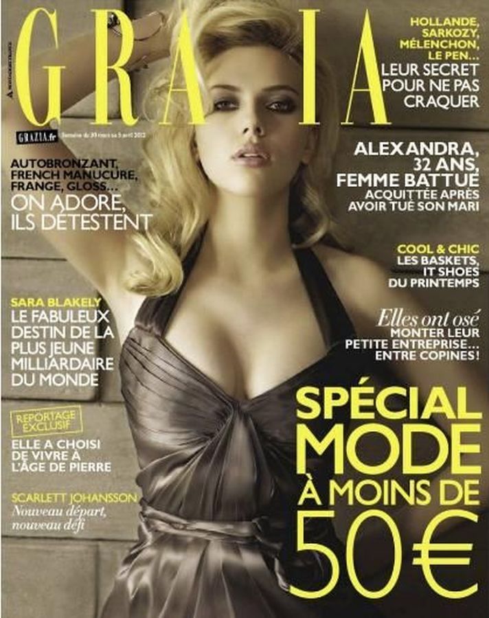 GRAZIA FRANCE magazine side cover 30 March 2012