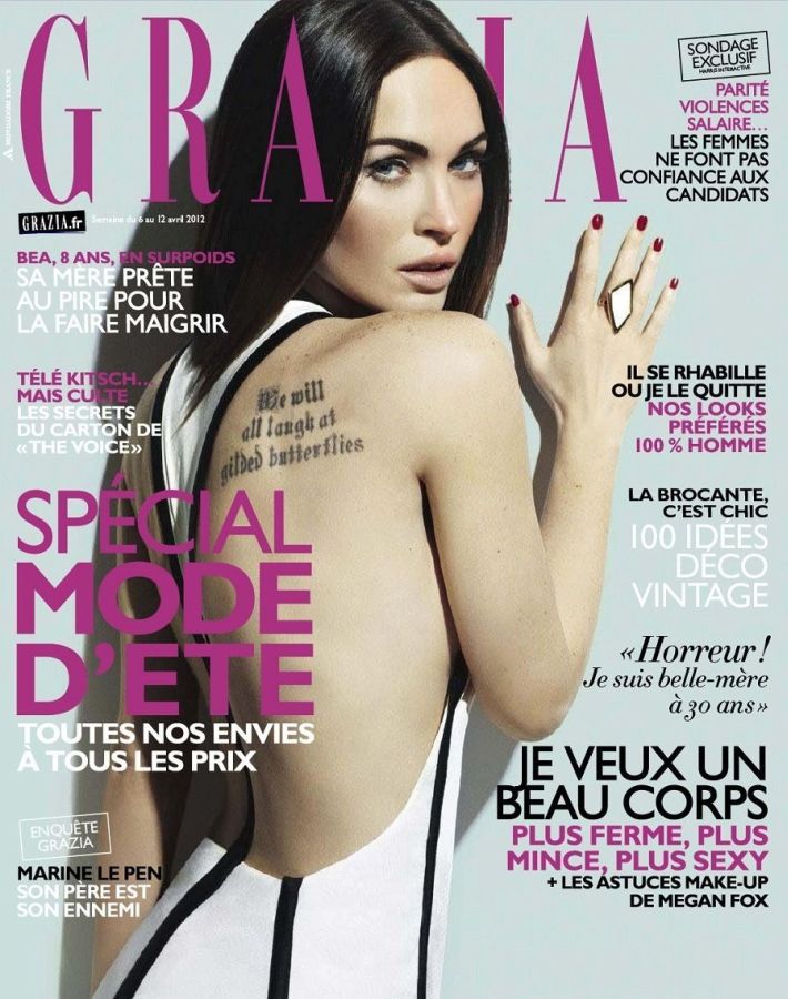 GRAZIA FRANCE magazine side cover 6 April 2012