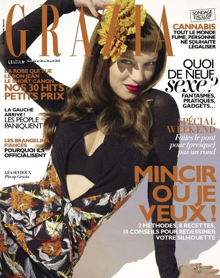 GRAZIA FRANCE magazine side cover 20 April 2012