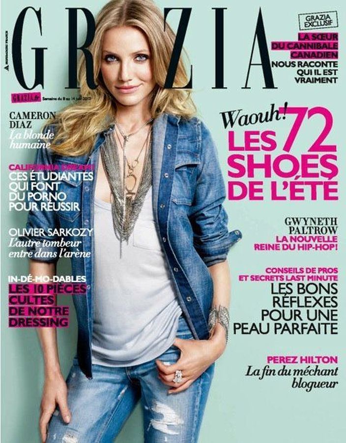 GRAZIA FRANCE magazine side cover 8 June 2012