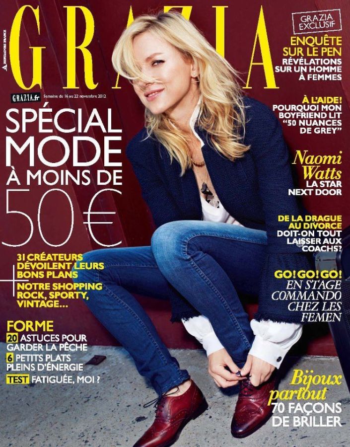 GRAZIA FRANCE magazine side cover 16 November 2012