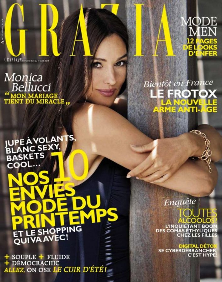 GRAZIA FRANCE magazine side cover 5 April 2013