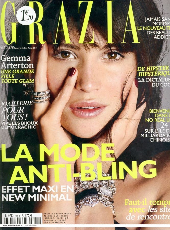 GRAZIA FRANCE magazine side cover 3 May 2013