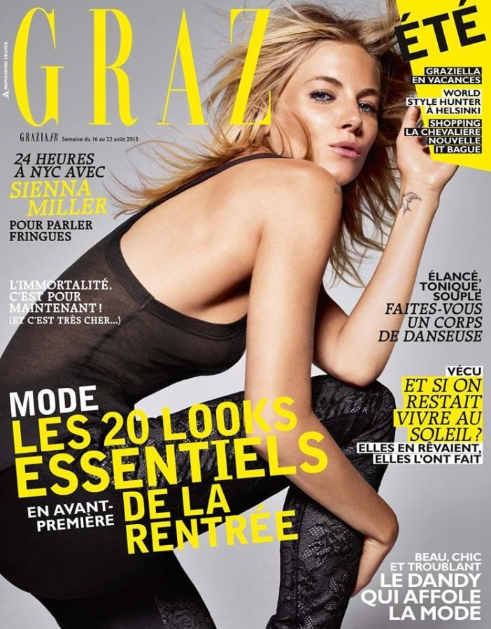 GRAZIA FRANCE magazine side cover 16 August 2013