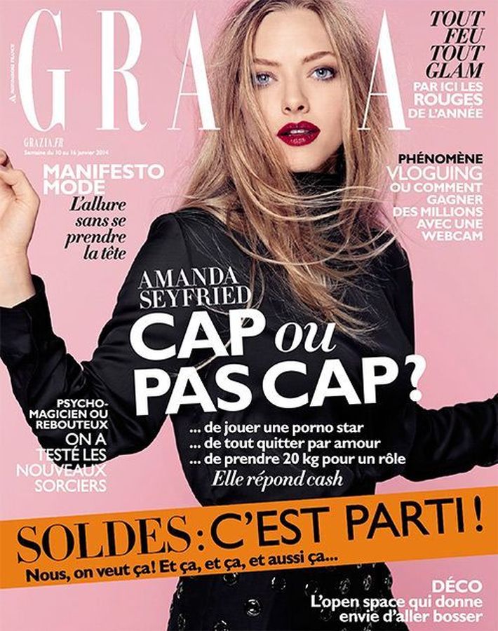 GRAZIA FRANCE magazine side cover 10 January 2014