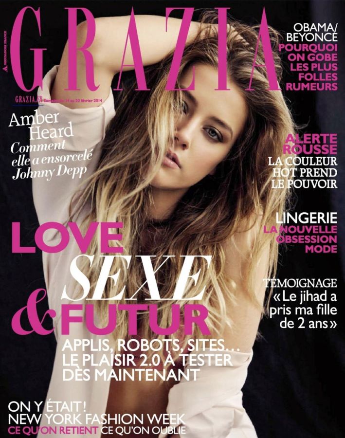 GRAZIA FRANCE magazine side cover 14 February 2014