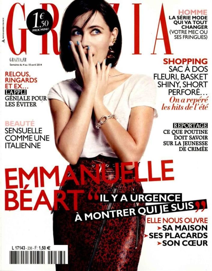 GRAZIA FRANCE magazine side cover 4 April 2014