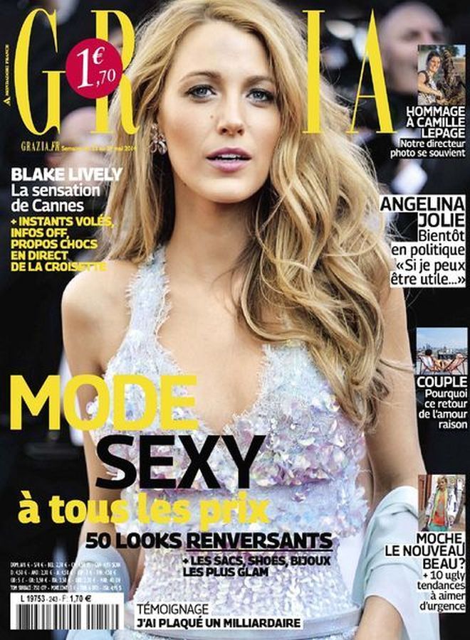 GRAZIA FRANCE magazine side cover 23 May 2014