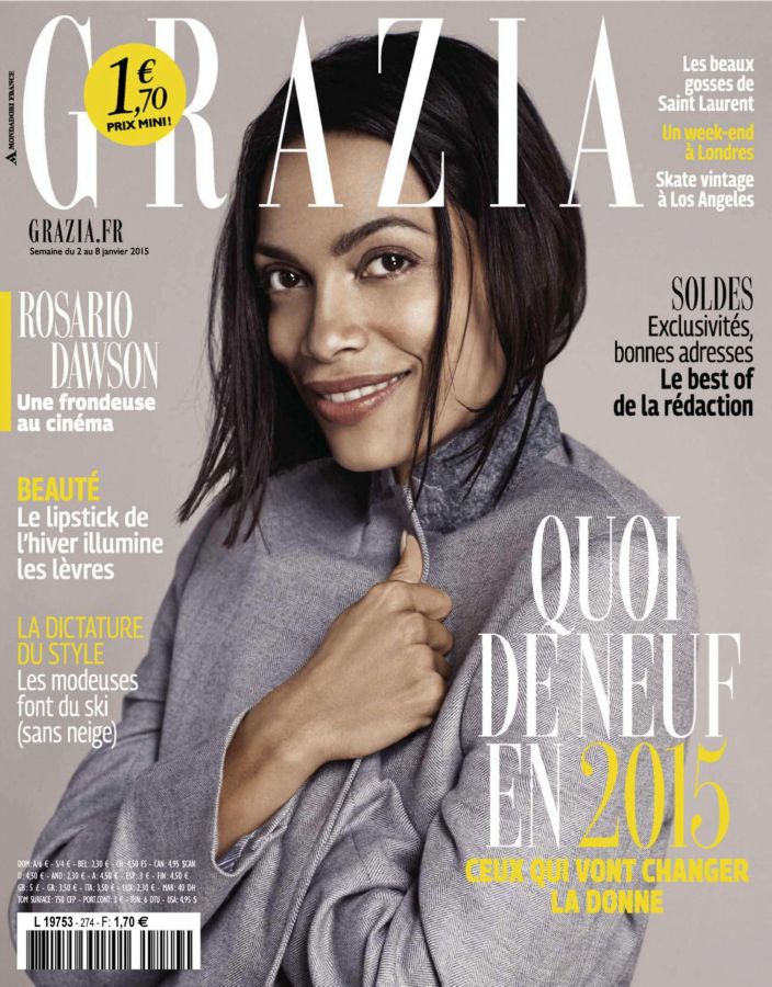 GRAZIA FRANCE magazine side cover 2 January 2015