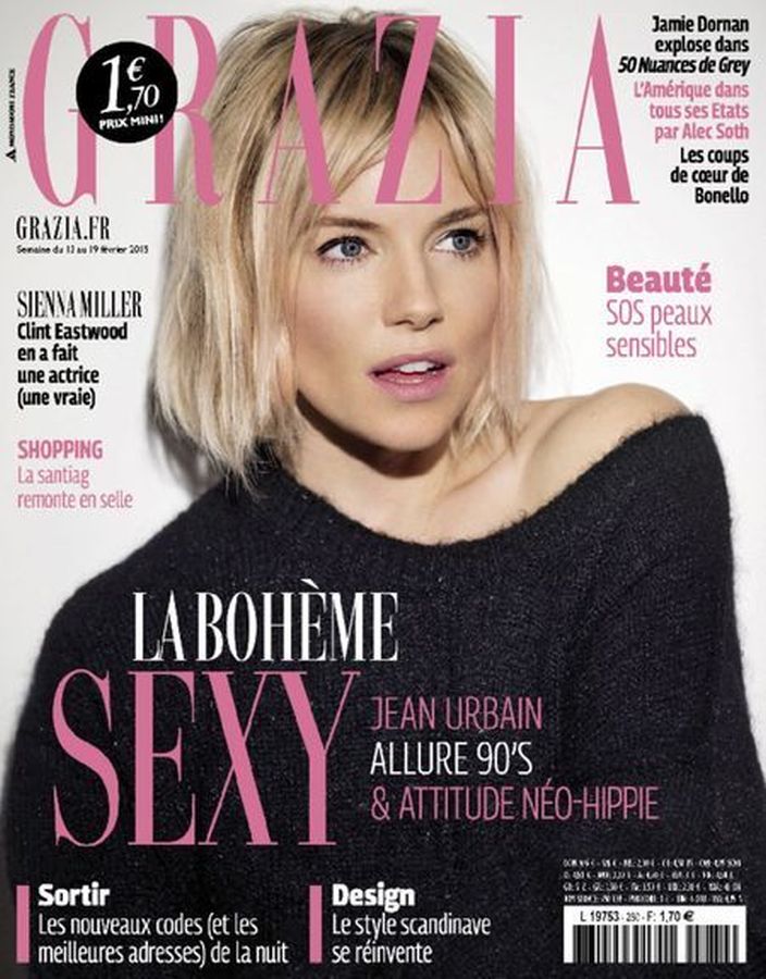 GRAZIA FRANCE magazine side cover 19 February 2015