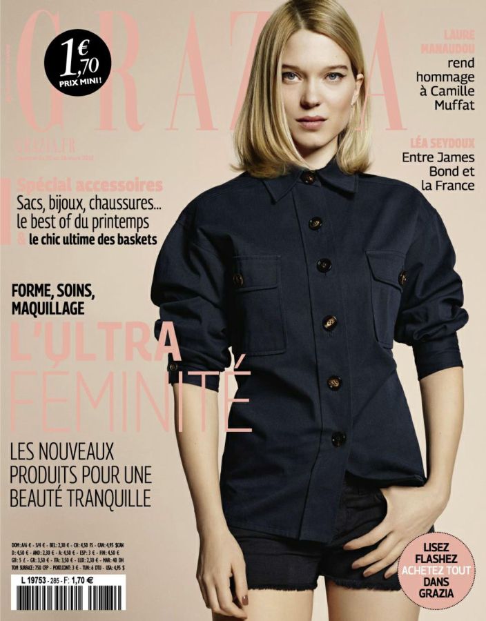 GRAZIA FRANCE magazine side cover 20 March 2015