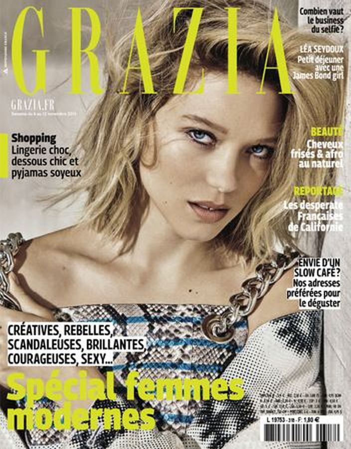 GRAZIA FRANCE magazine side cover 6 November 2015
