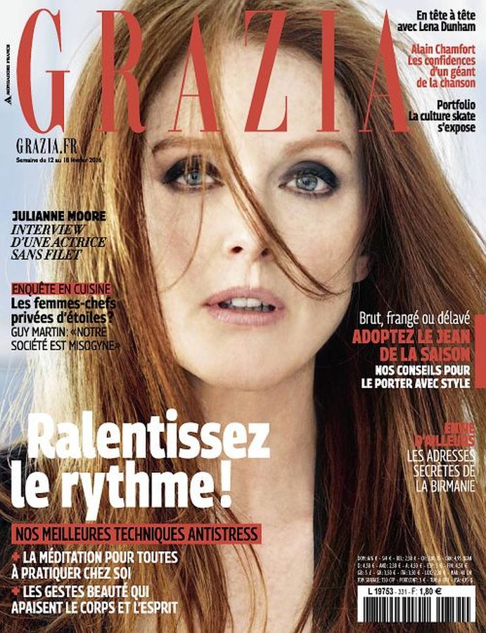 GRAZIA FRANCE magazine side cover 12 February 2016