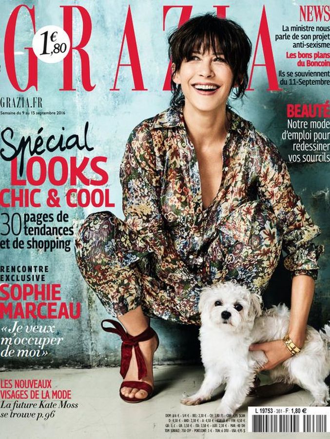 GRAZIA FRANCE magazine side cover 9 September 2016