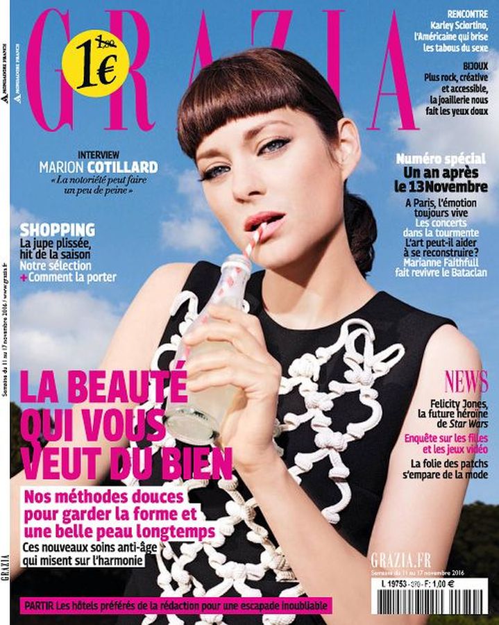 GRAZIA FRANCE magazine side cover 11 November 2016