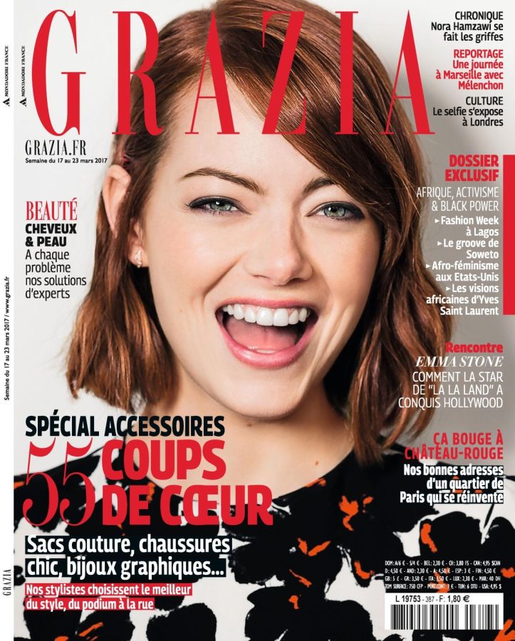 GRAZIA FRANCE magazine side cover 17 March 2017