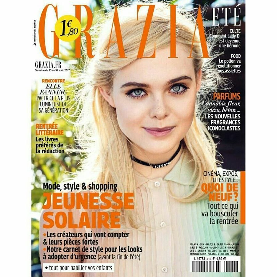 GRAZIA FRANCE magazine side cover 25 August 2017