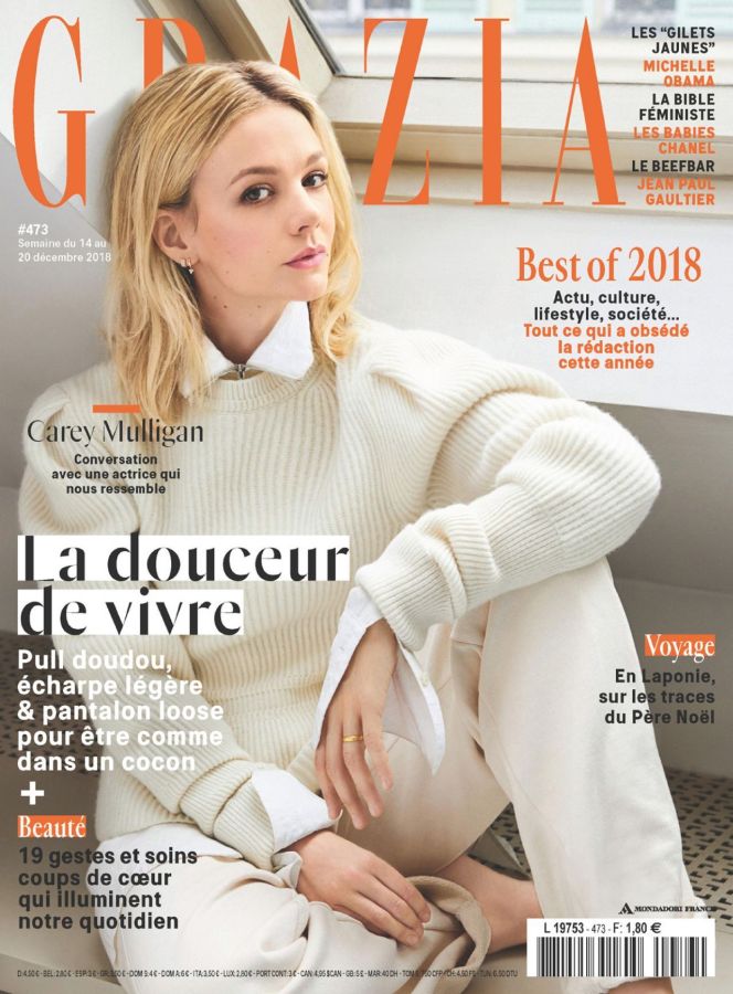 GRAZIA FRANCE magazine side cover 14 December 2018
