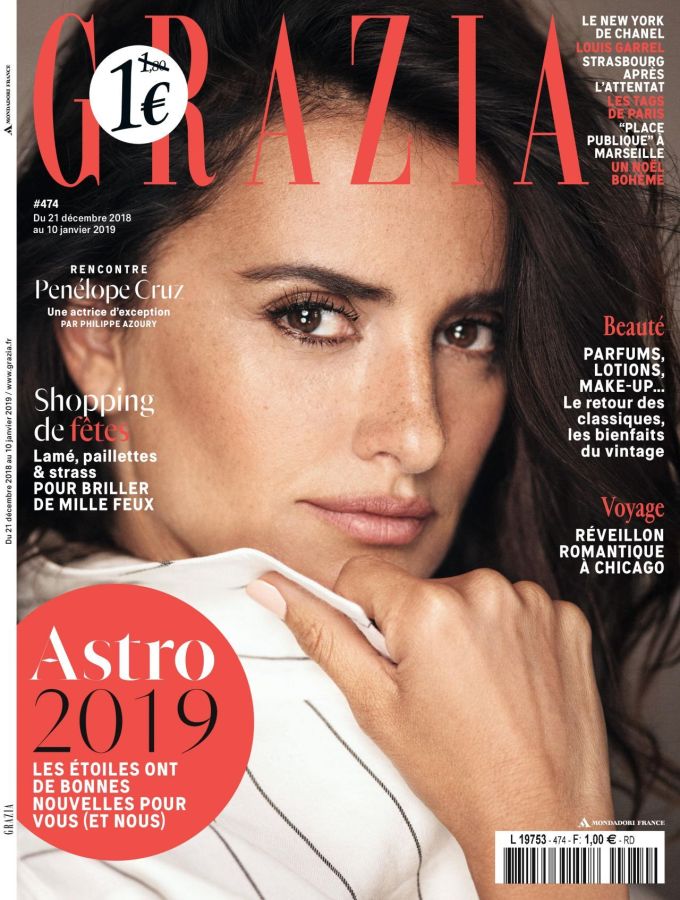 GRAZIA FRANCE magazine side cover 21 December 2018