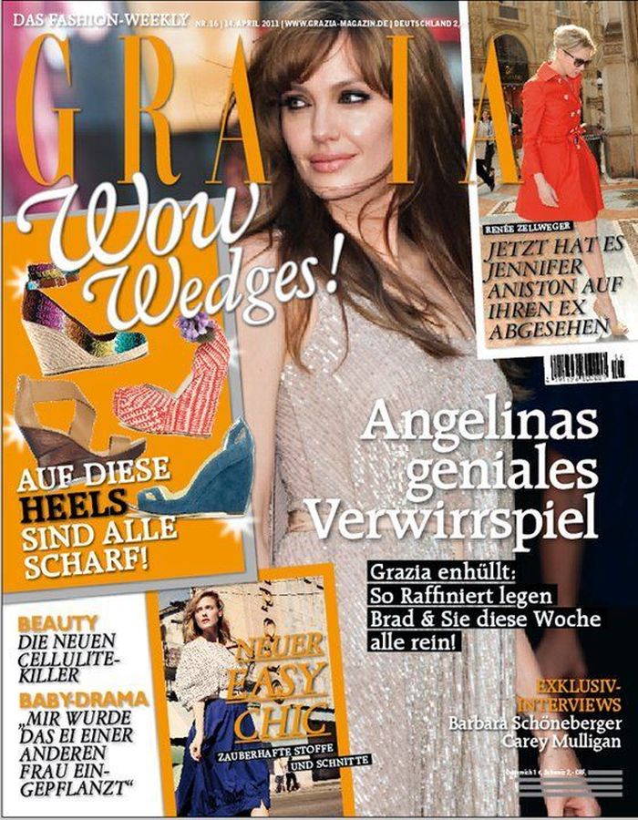 GRAZIA GERMANY magazine side cover 14 April 2011