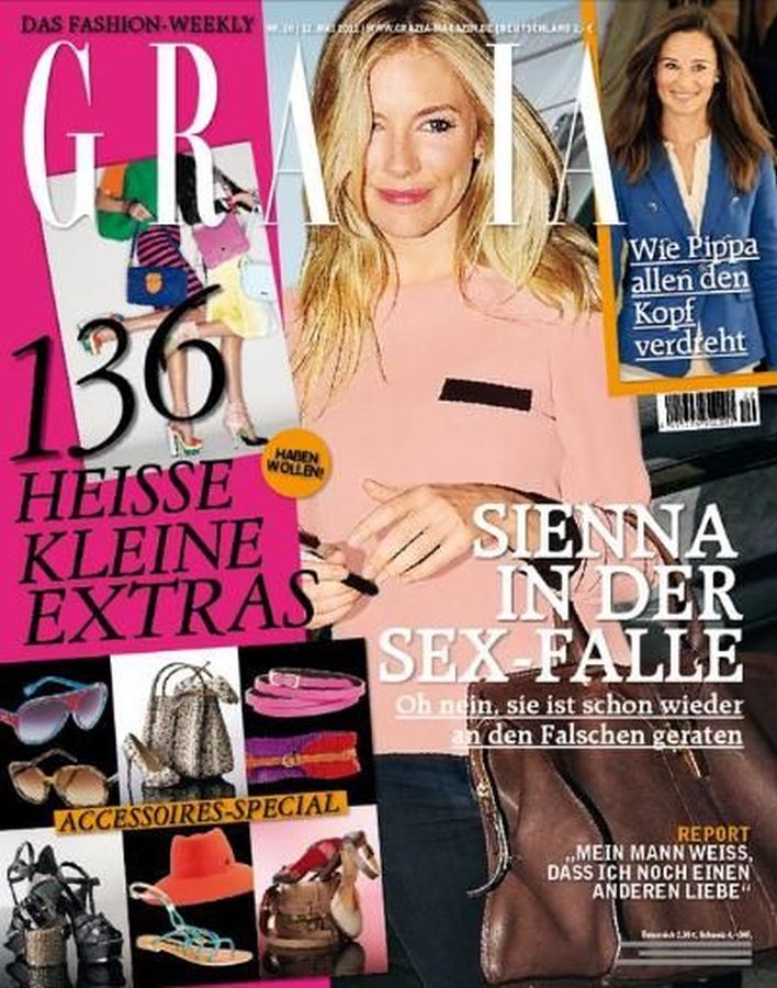GRAZIA GERMANY magazine side cover 12 May 2011