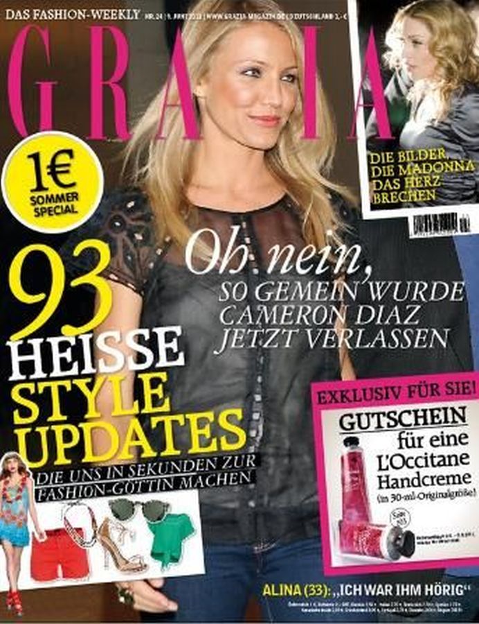 GRAZIA GERMANY magazine side cover 9 June 2011