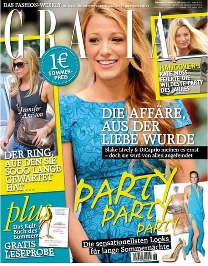 GRAZIA GERMANY magazine side cover 22 June 2011