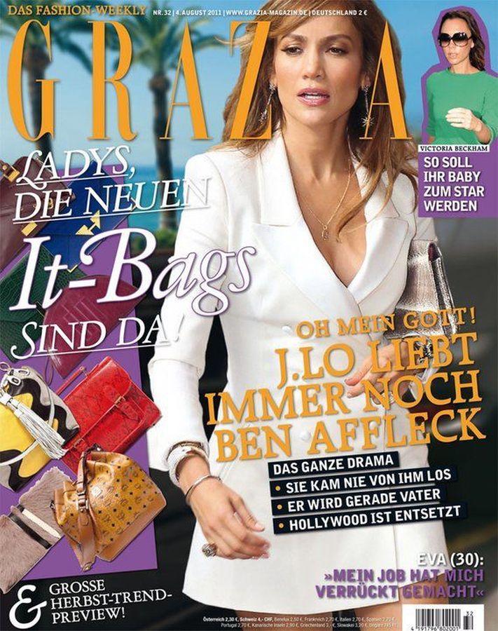 GRAZIA GERMANY magazine side cover 4 August 2011