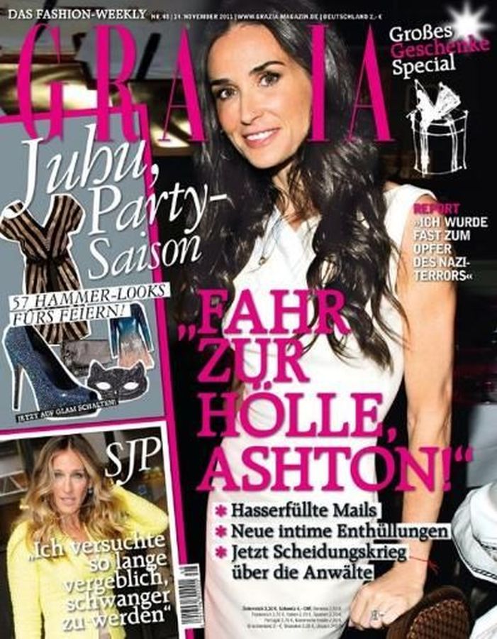 GRAZIA GERMANY magazine side cover 24 November 2011