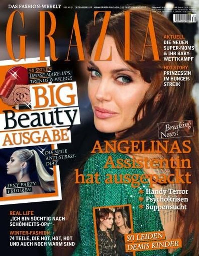 GRAZIA GERMANY magazine side cover 1 December 2011