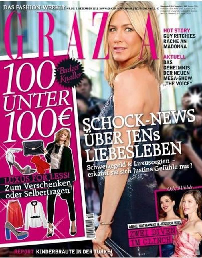 GRAZIA GERMANY magazine side cover 8 December 2011