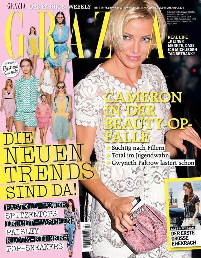 GRAZIA GERMANY magazine side cover 9 February 2012